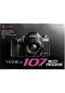Yashica 107 Multi-Program manual. Camera Instructions.